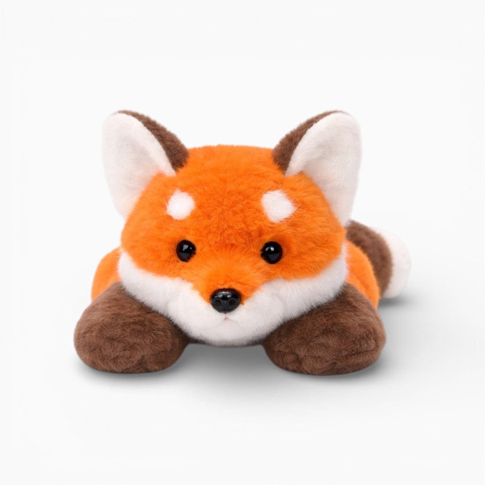 Lying Fox Plush in Light Orange and White Oh My Plushie