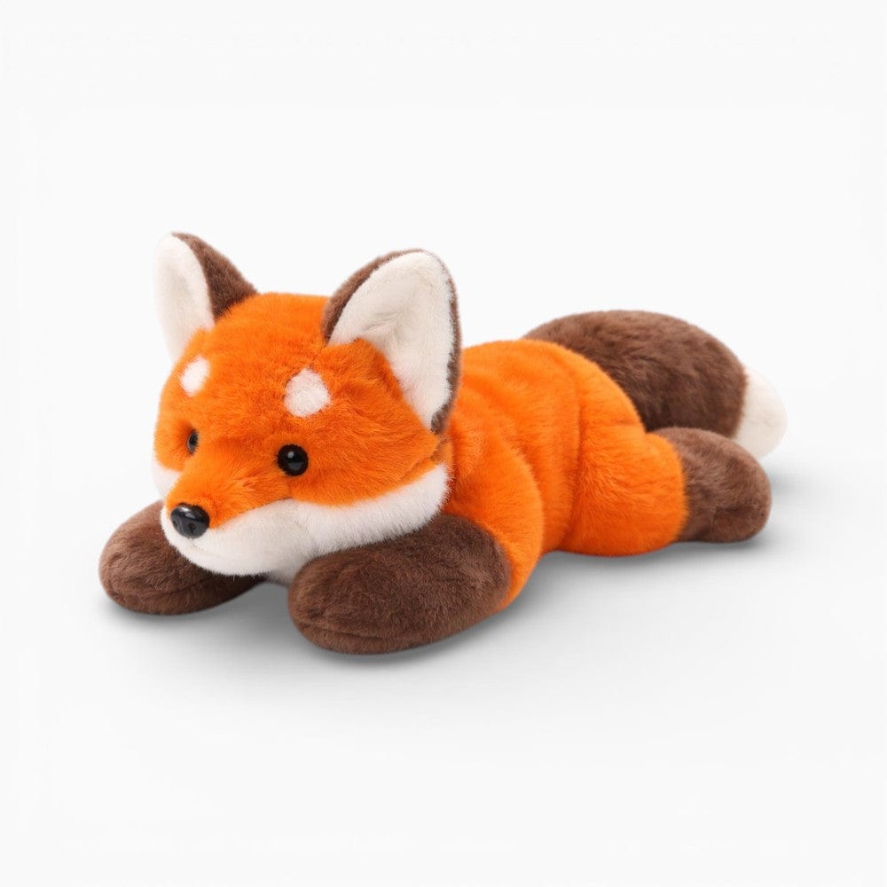 Lying Fox Plush in Light Orange and White Oh My Plushie