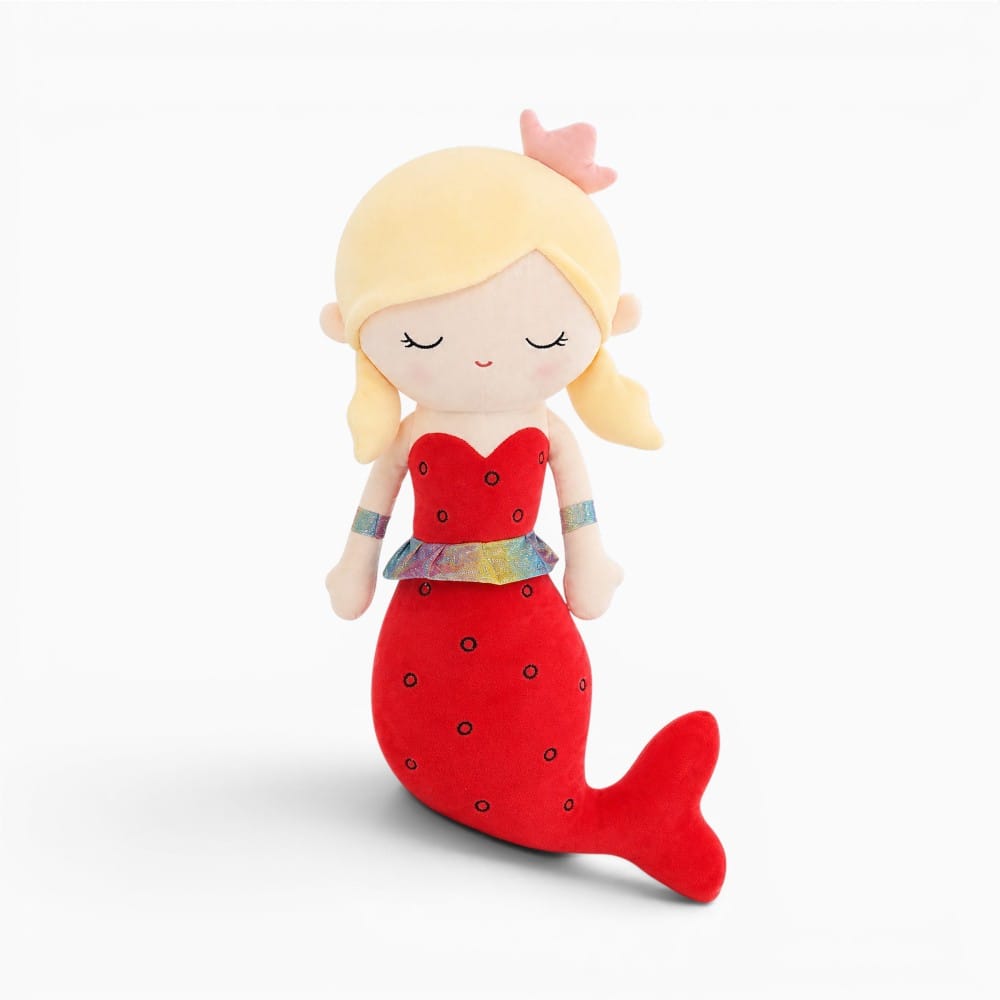Mermaid Plush with Red Dress Oh My Plushie