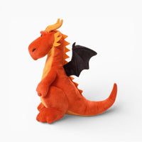 Orange Dragon Plush with Black Wings Oh My Plushie