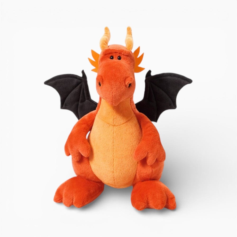 Orange Dragon Plush with Black Wings Oh My Plushie
