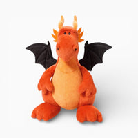 Orange Dragon Plush with Black Wings Oh My Plushie