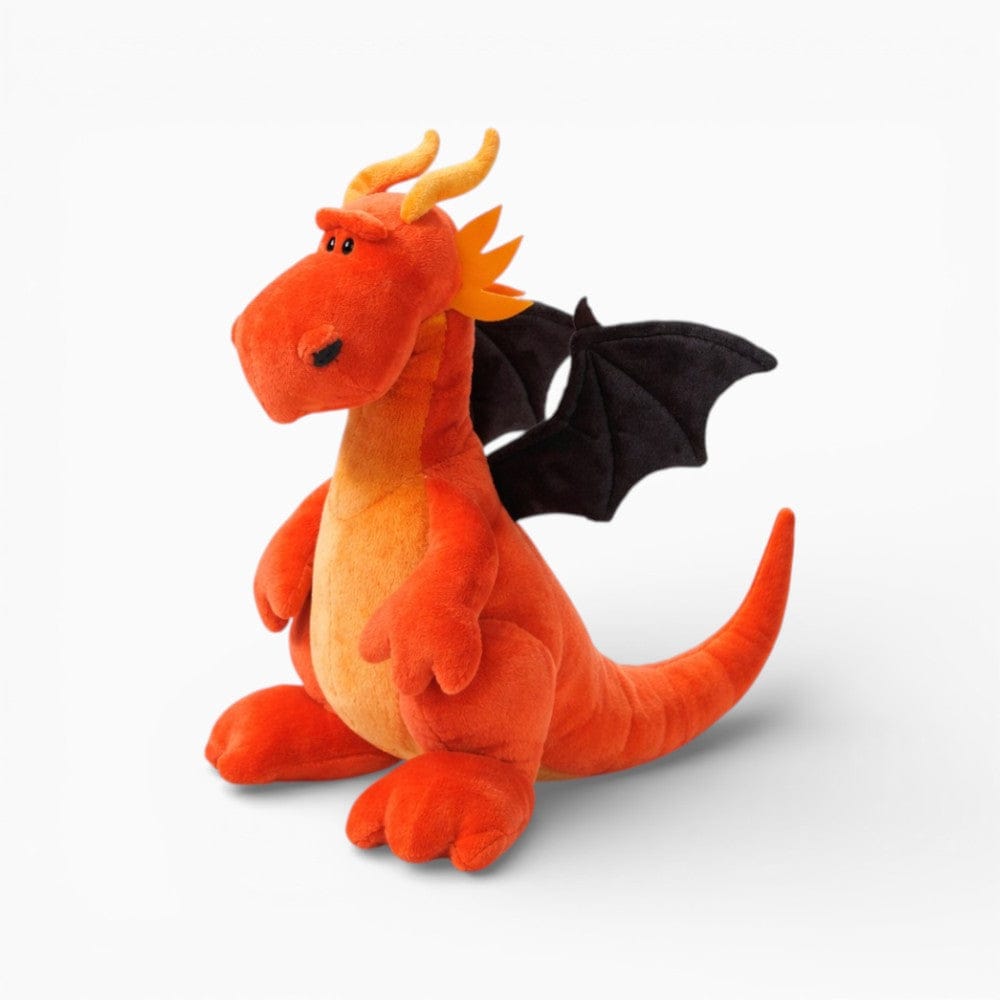 Orange Dragon Plush with Black Wings Oh My Plushie