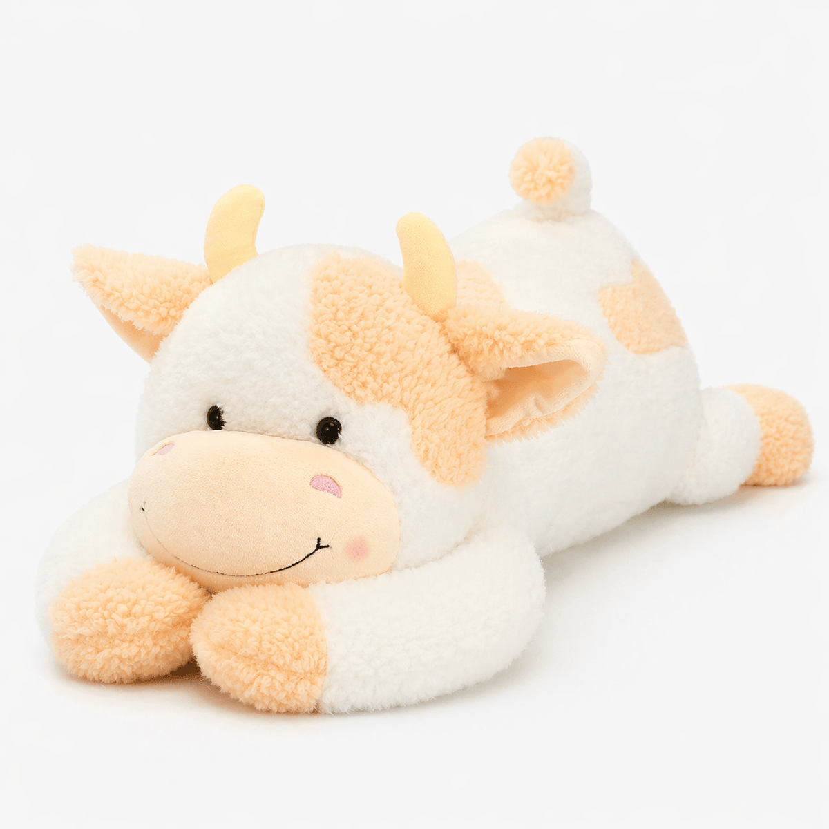 Orange White Large Cow Plush Oh My Plushie