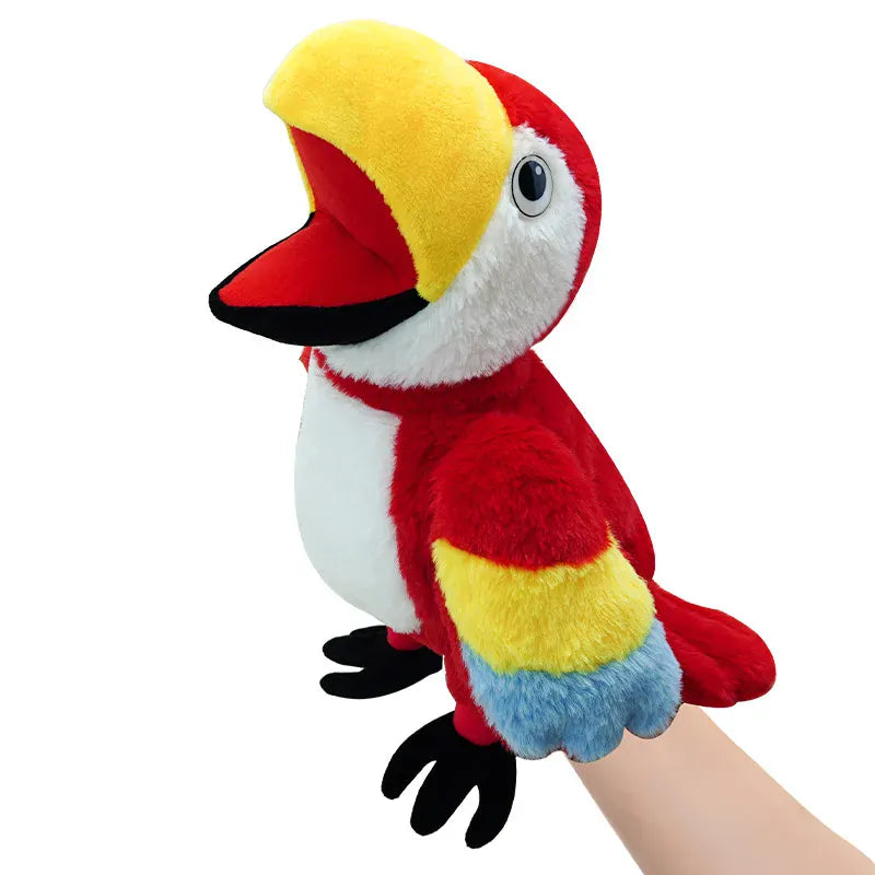 Parrot Hand Puppet for Kids Oh My Plushie