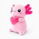 Pink Axolotl Plush with Heart Kawaii Oh My Plushie