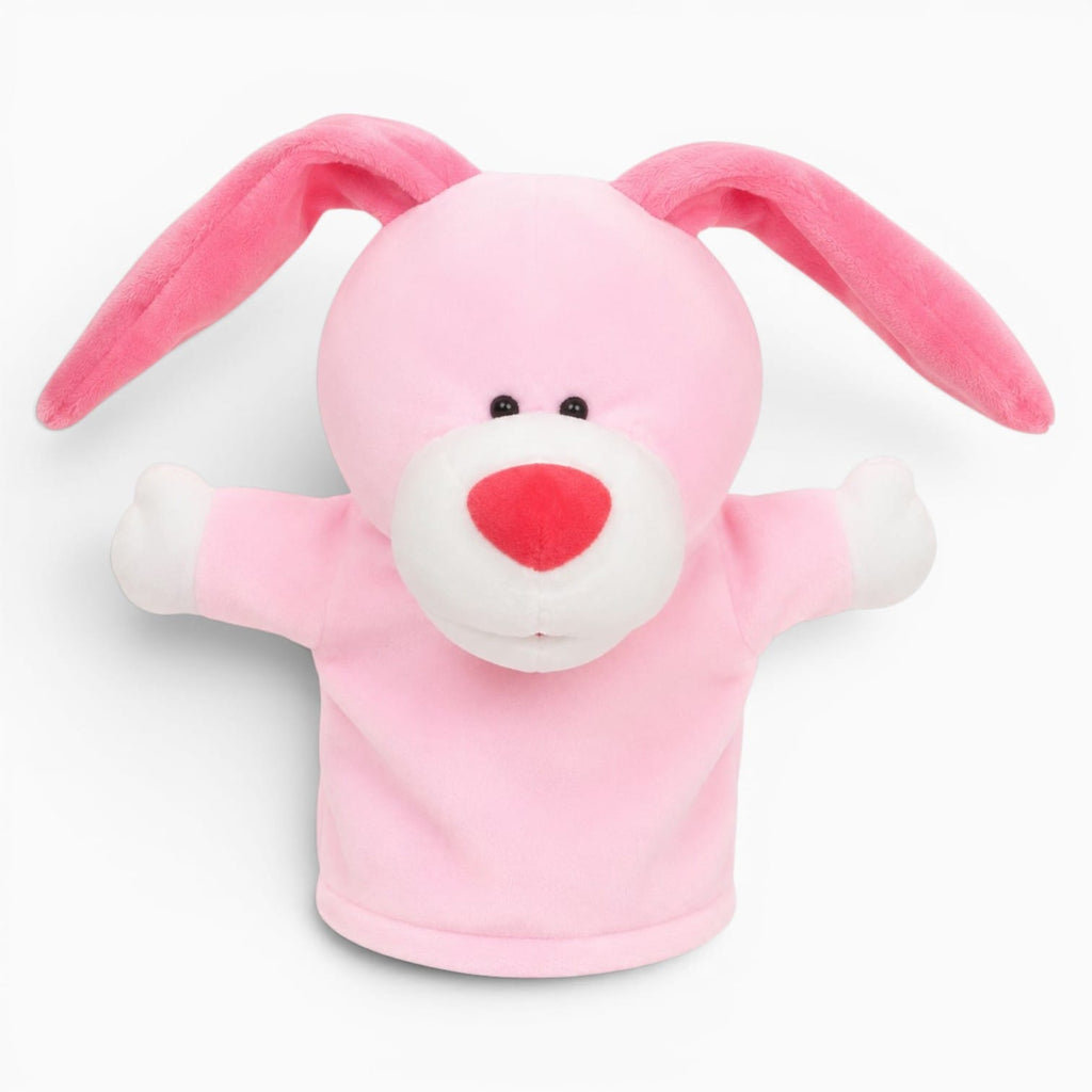 Pink Bunny Hand Puppet Oh My Plushie