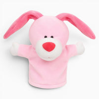 Pink Bunny Hand Puppet Oh My Plushie