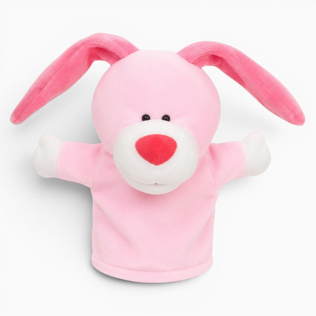 Pink Bunny Hand Puppet Oh My Plushie