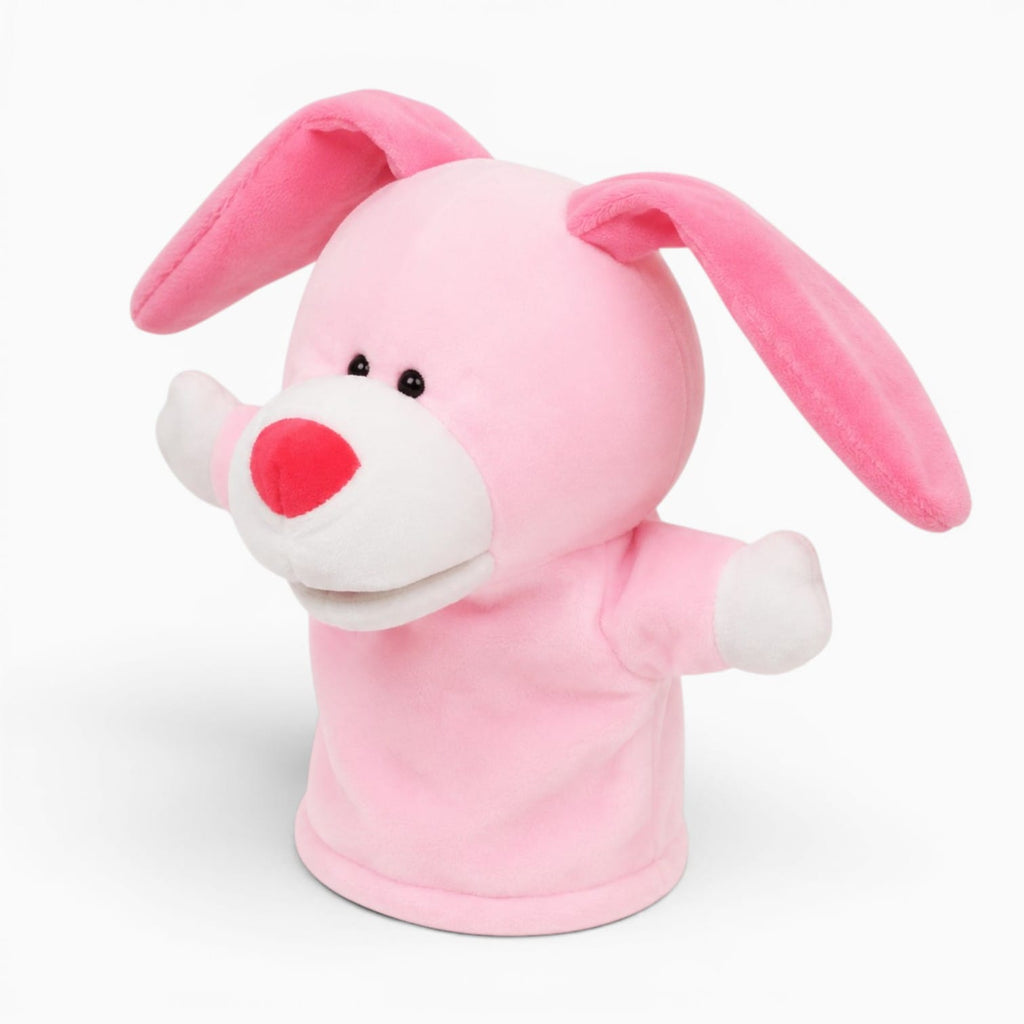 Pink Bunny Hand Puppet Oh My Plushie