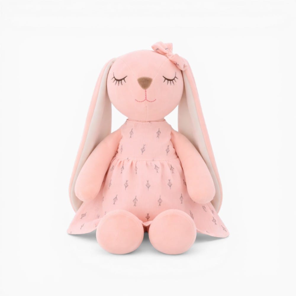 Pink Bunny Plush with Dress Oh My Plushie