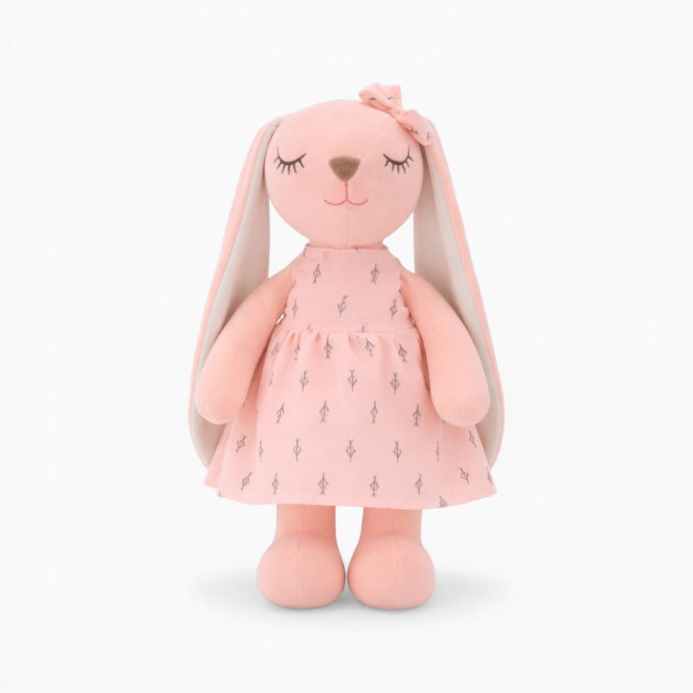 Pink Bunny Plush with Dress Oh My Plushie