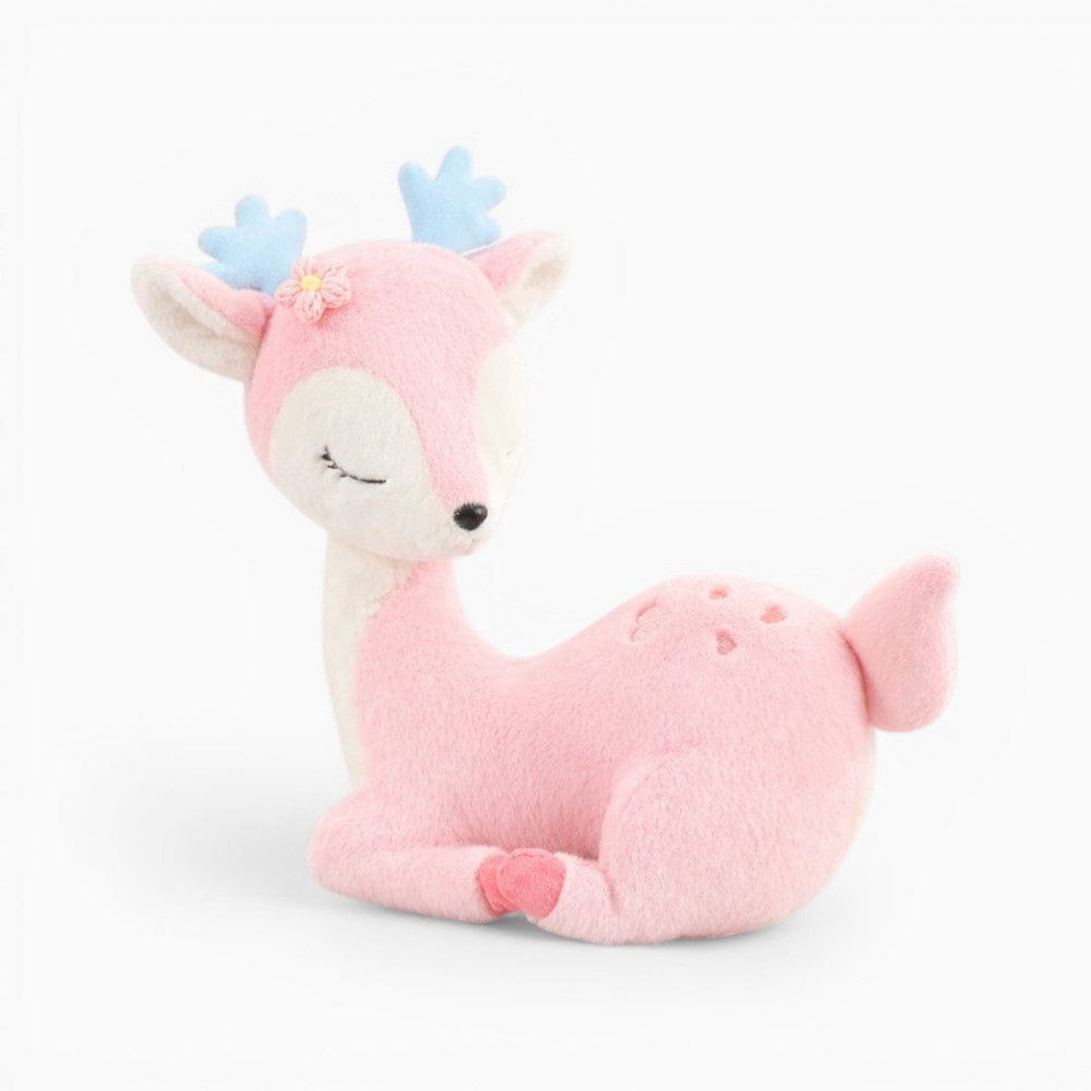 Pink Deer Plush with Flower Crown Oh My Plushie