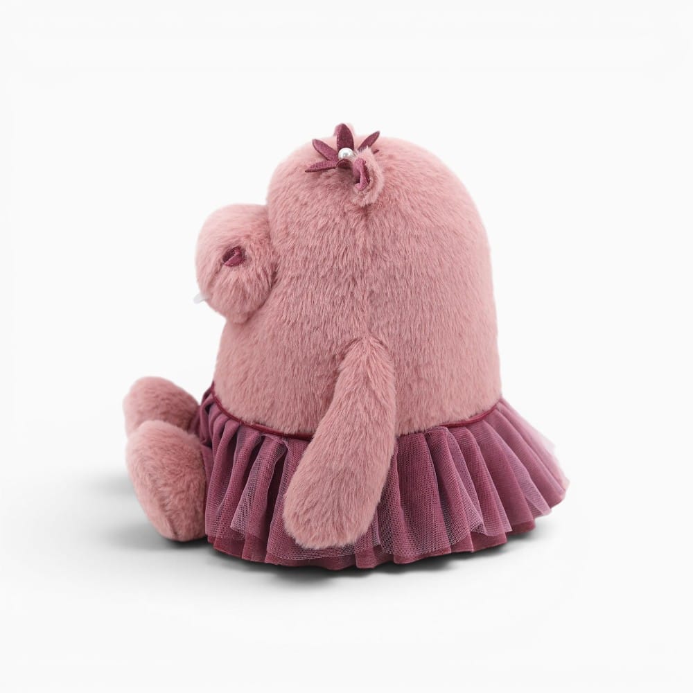 Pink Hippo Plush with Skirt Oh My Plushie