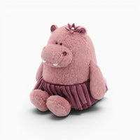 Pink Hippo Plush with Skirt Oh My Plushie