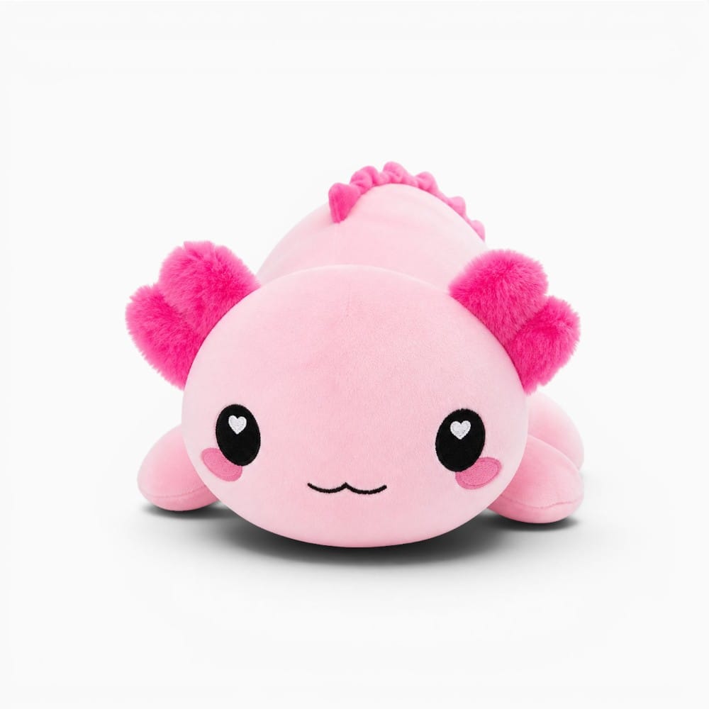 Pink Kawaii Axolotl Plush Oh My Plushie