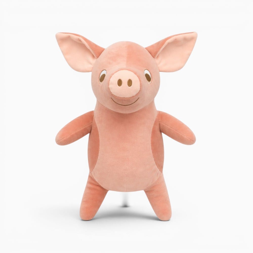 Pink Smiling Pig Plush Oh My Plushie