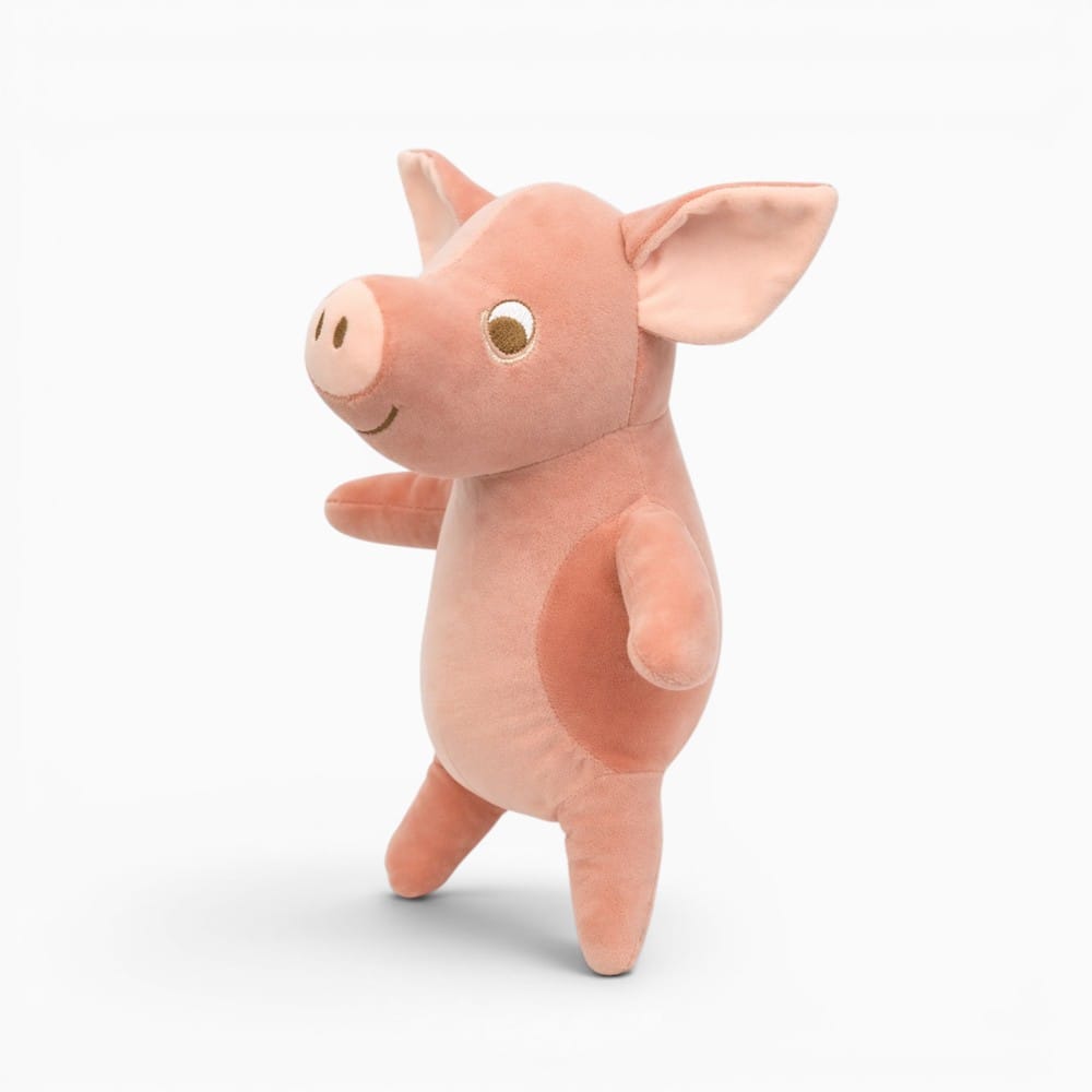 Pink Smiling Pig Plush Oh My Plushie