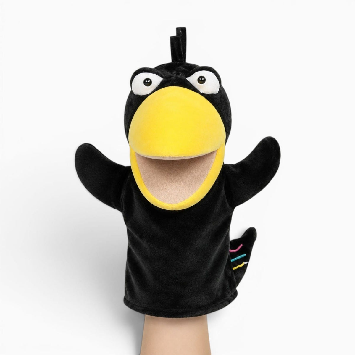 Raven Hand Puppet Oh My Plushie