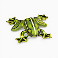 Realistic Green Yellow Soft Frog Plush Oh My Plushie