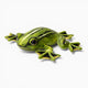 Realistic Green Yellow Soft Frog Plush Oh My Plushie