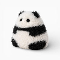 Round Fluffy Panda Pillow Oh My Plushie