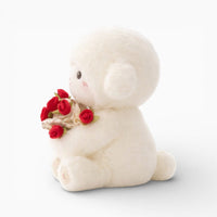 Sheep Plush with Rose Cute Lamb Plush Toy Valentine Gift Oh My Plushie