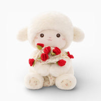 Sheep Plush with Rose Cute Lamb Plush Toy Valentine Gift Oh My Plushie