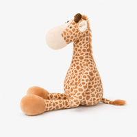 Sitting Giraffe Plush with Large Hooves Oh My Plushie