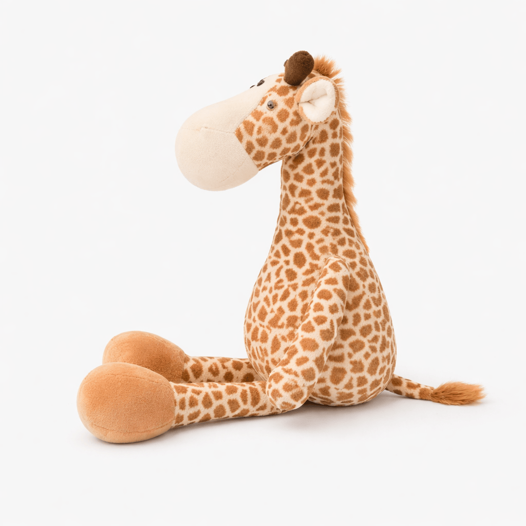 Sitting Giraffe Plush with Large Hooves Oh My Plushie