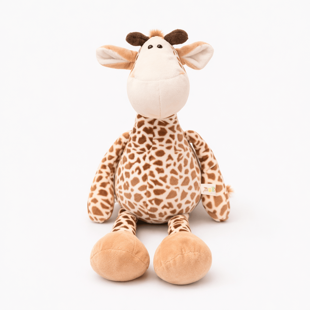 Sitting Giraffe Plush with Large Hooves Oh My Plushie