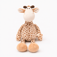 Sitting Giraffe Plush with Large Hooves Oh My Plushie