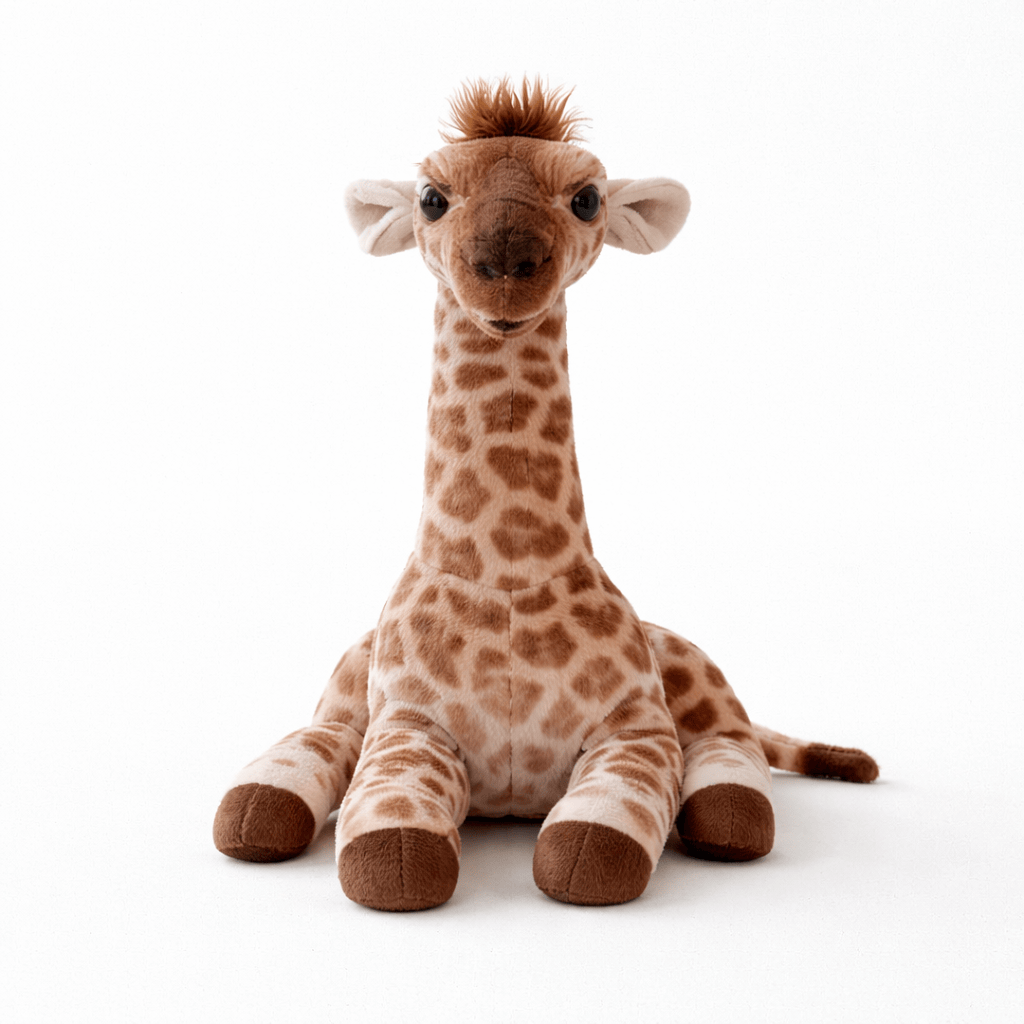 Sitting Giraffe Plush with Long Neck Oh My Plushie