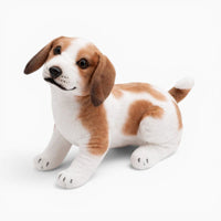 Sitting Lifelike Beagle Plush Oh My Plushie