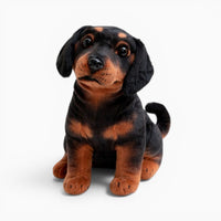 Sitting Lifelike Rottweiler Plush Oh My Plushie