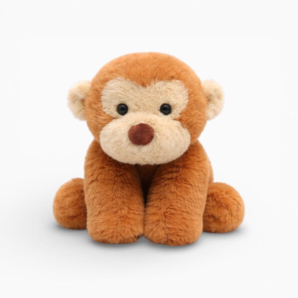 Small Brown Fluffy Monkey Plush Oh My Plushie