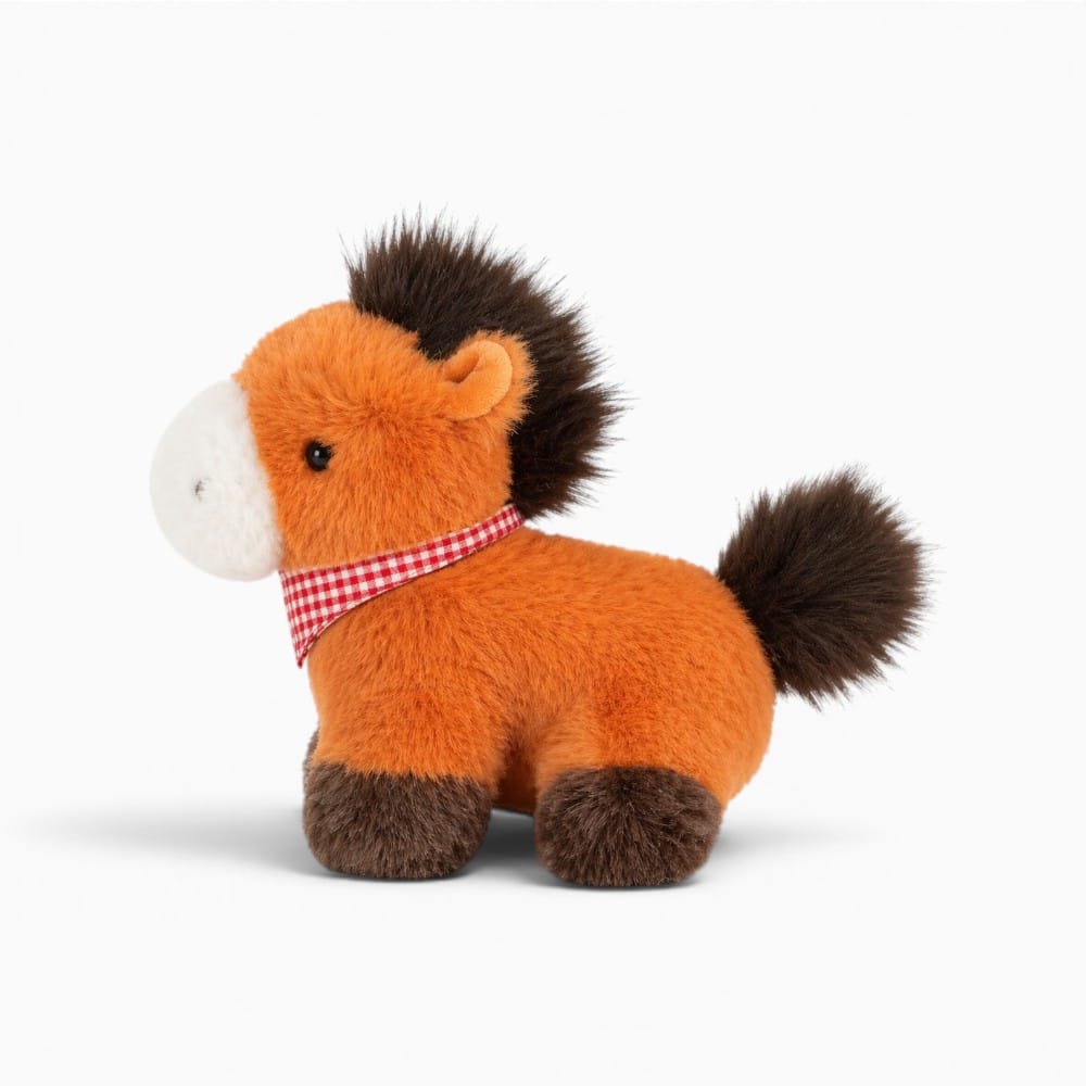 Small Orange Brown Horse Plush Oh My Plushie