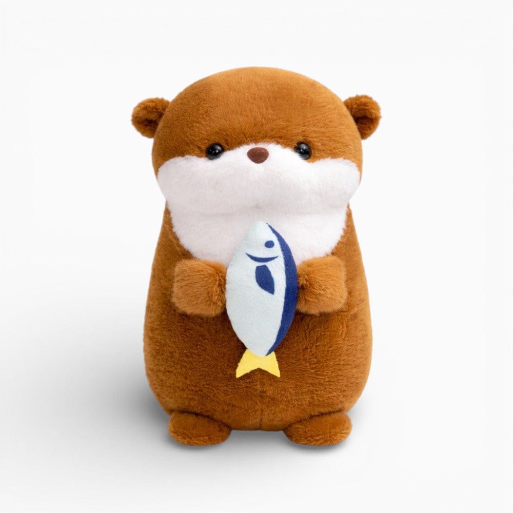 Small Otter Plush with Fish in Paws Oh My Plushie