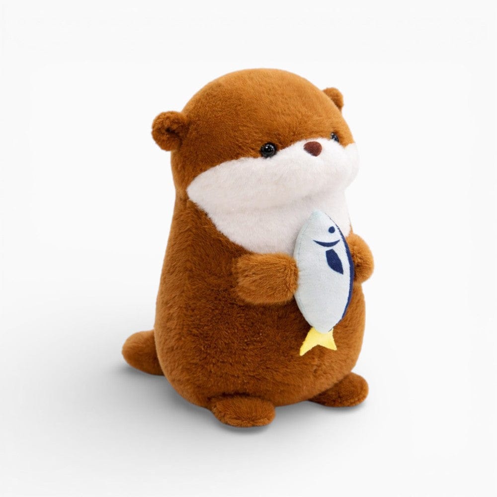 Small Otter Plush with Fish in Paws Oh My Plushie