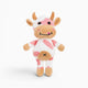 Small Pink White Cow Plush Oh My Plushie