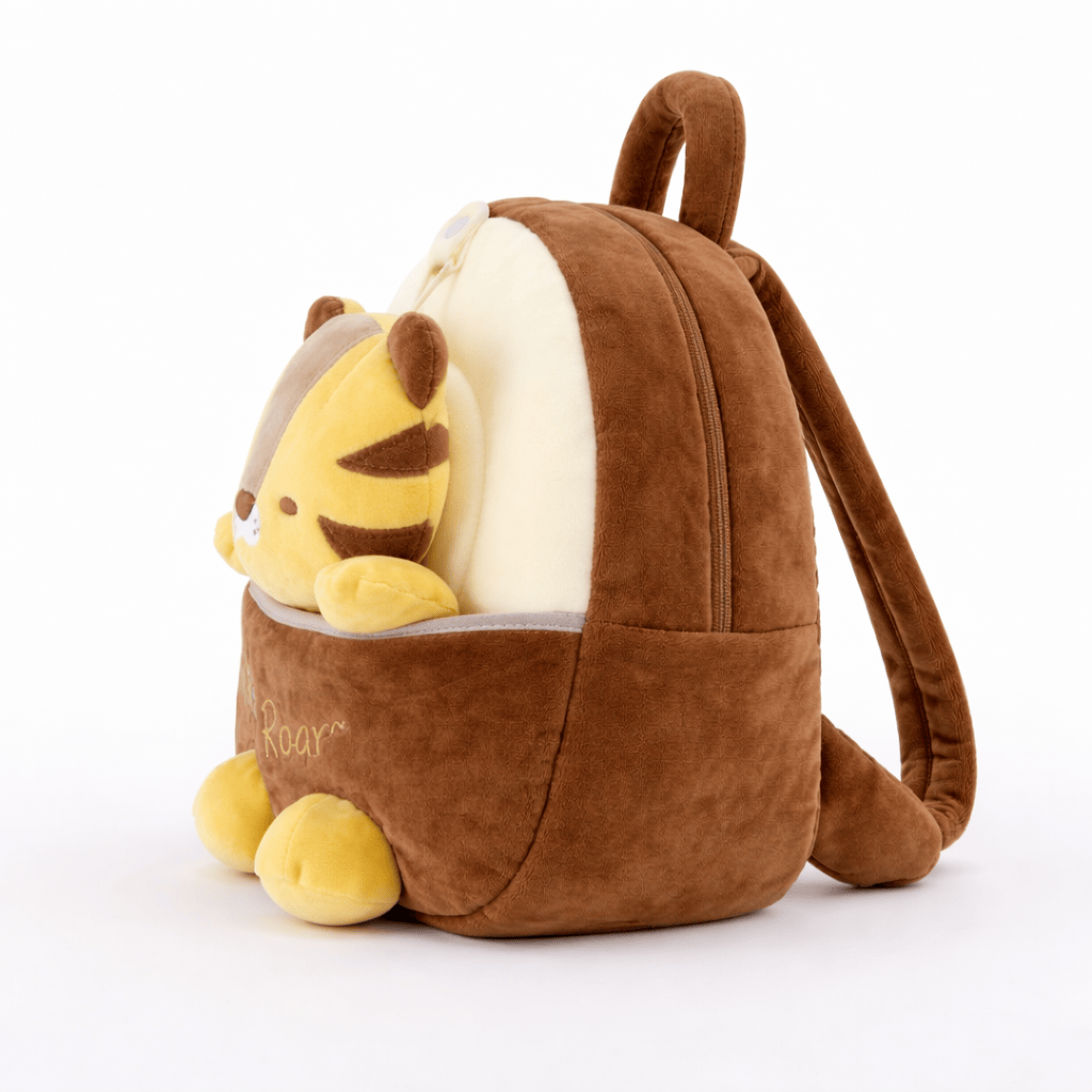 Tiger Backpack with Removable Plush Toy Oh My Plushie