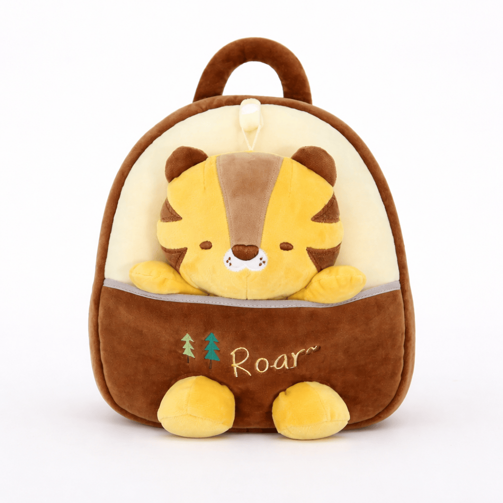 Tiger Backpack with Removable Plush Toy Oh My Plushie