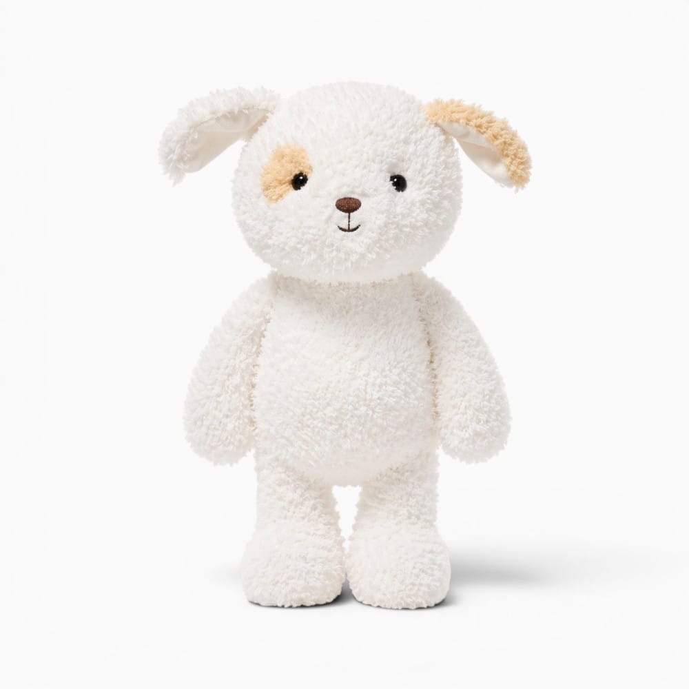 White Beige Dog Plush Oh My Plushie