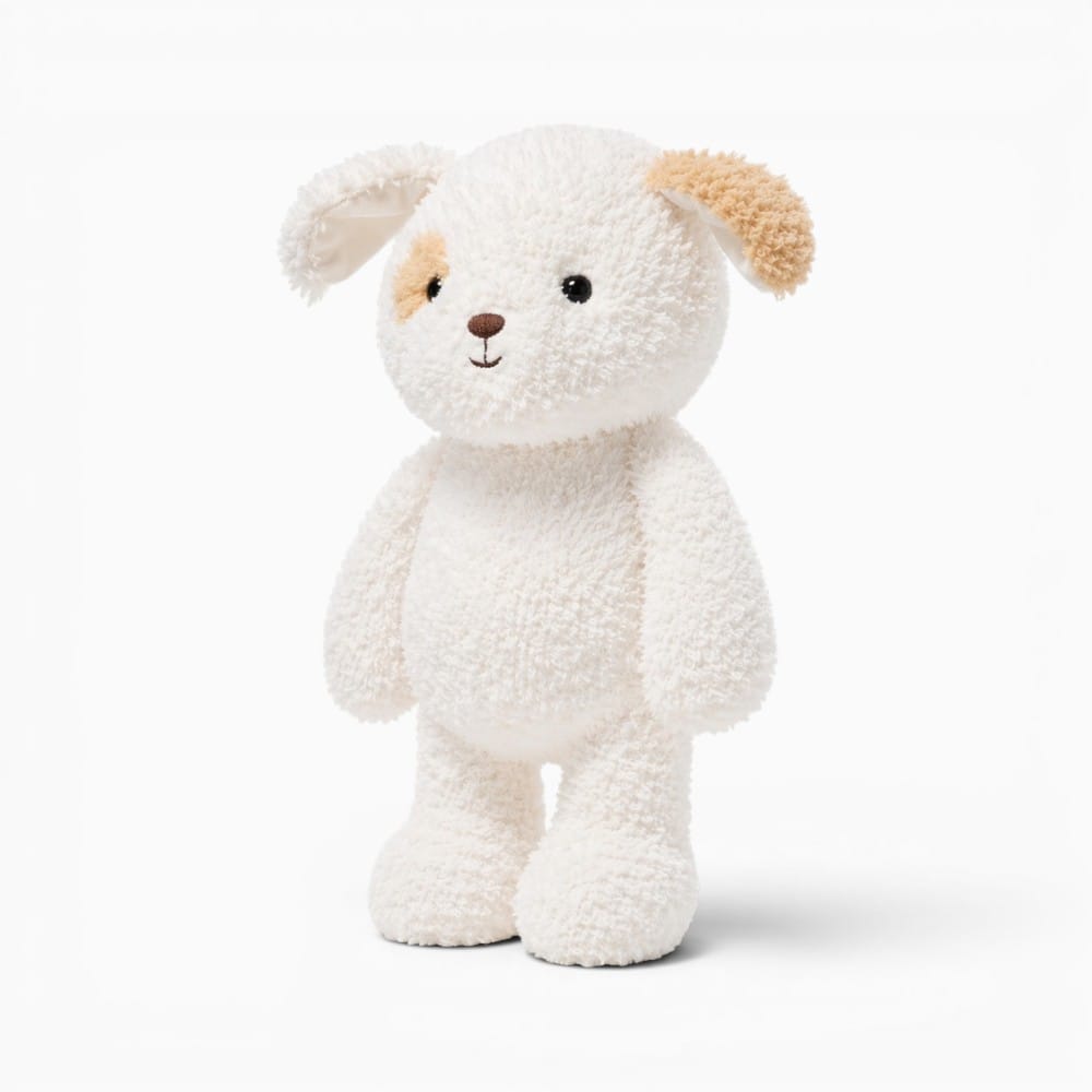 White Beige Dog Plush Oh My Plushie