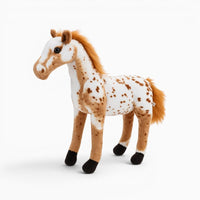 White Brown Spotted Horse Plush Oh My Plushie