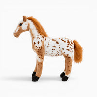 White Brown Spotted Horse Plush Oh My Plushie