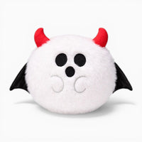 White Ghost Plush with Red Horns and Wings Oh My Plushie
