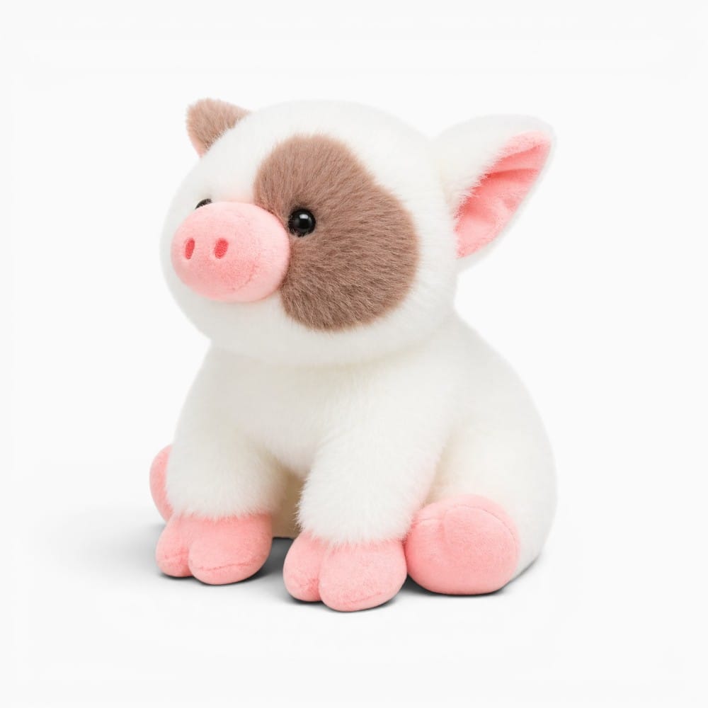 White Pig Plush Oh My Plushie