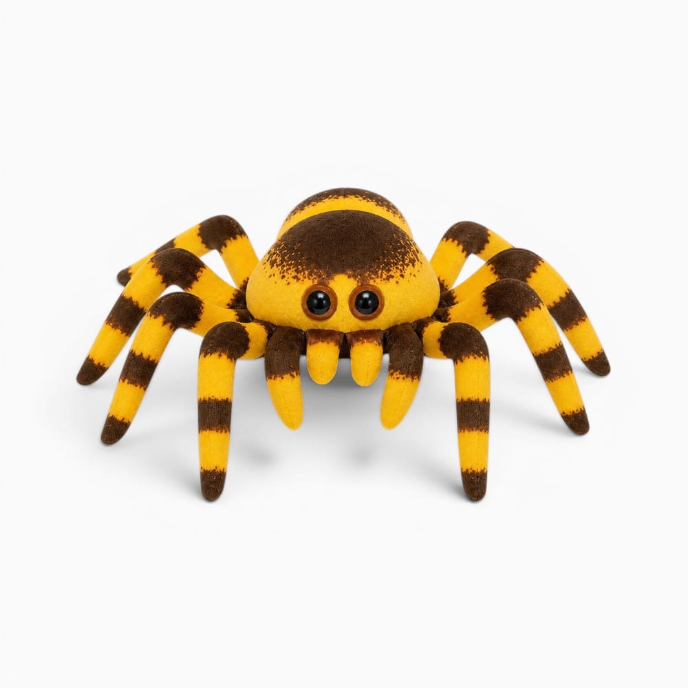Yellow Brown Spider Plush Oh My Plushie