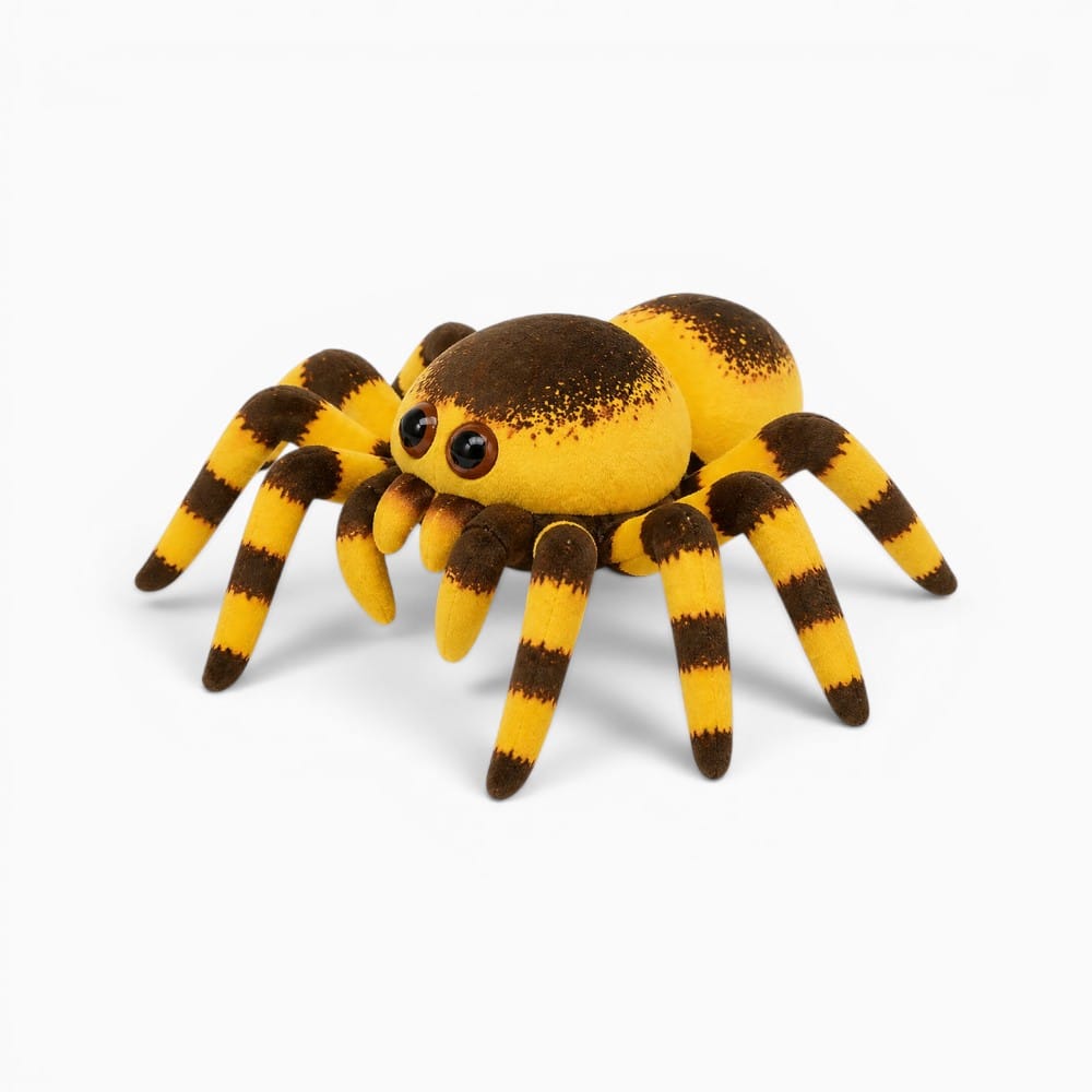 Yellow Brown Spider Plush Oh My Plushie